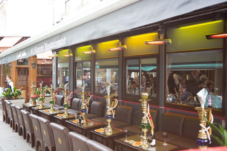 Outdoor Terrace with Shisha